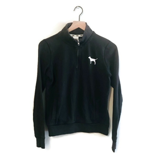 Victoria’s Secret PINK Black Pullover Sweatshirt - Picture 1 of 4